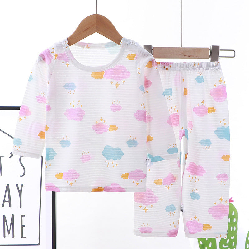 Children's Cotton Home Wear Pajamas Set