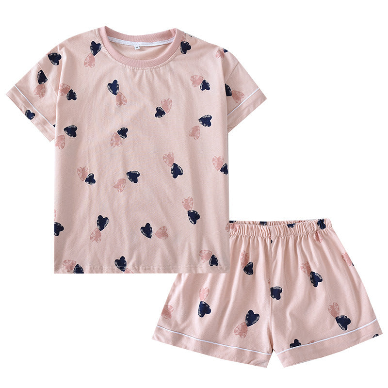 Women's Summer Cotton Short Sleeve Pajamas
