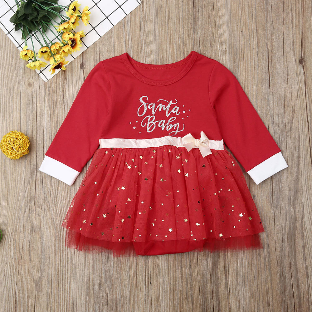 Long Sleeve Bronzing Mesh Dress