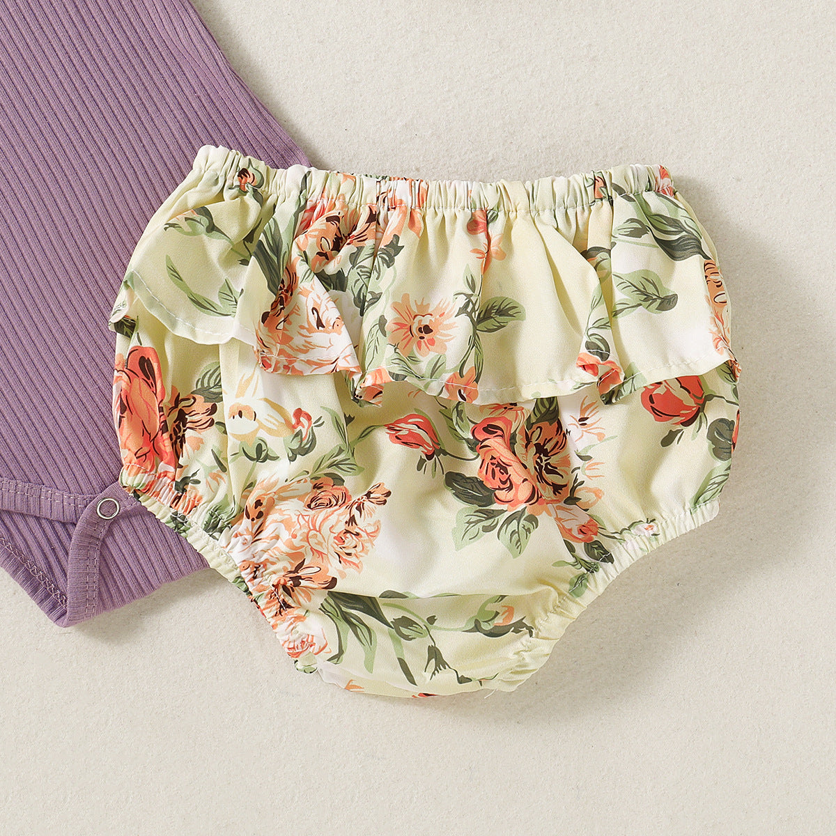 Children's Romper And Scarf Set