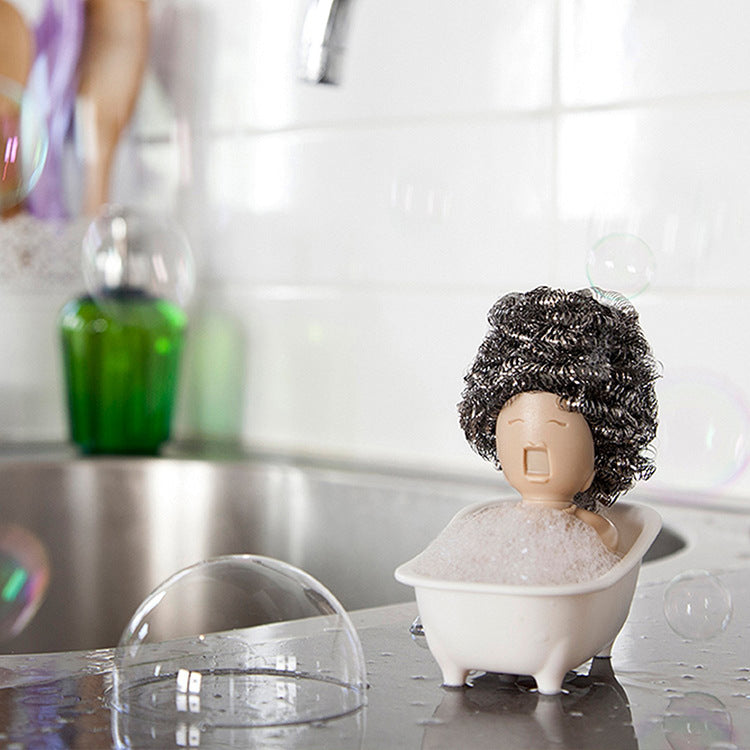 Bathtub Shape Cleaning Ball Arrangement Rack