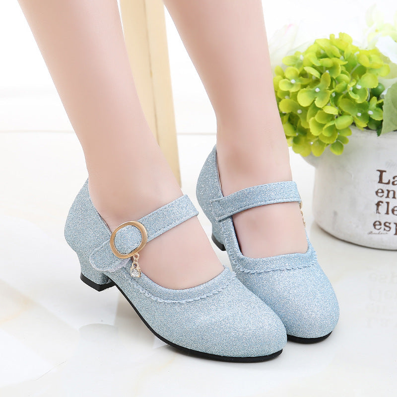 Artificial Leather Rubber Crystal Shoes