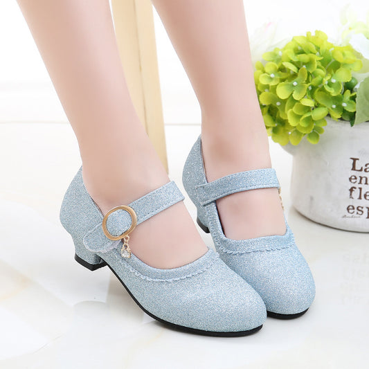 Artificial Leather Rubber Crystal Shoes