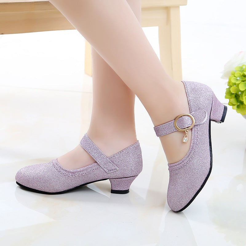 Artificial Leather Rubber Crystal Shoes