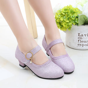 Artificial Leather Rubber Crystal Shoes