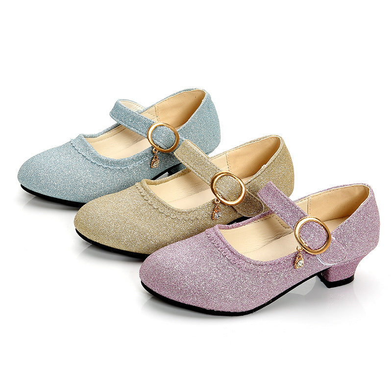 Artificial Leather Rubber Crystal Shoes