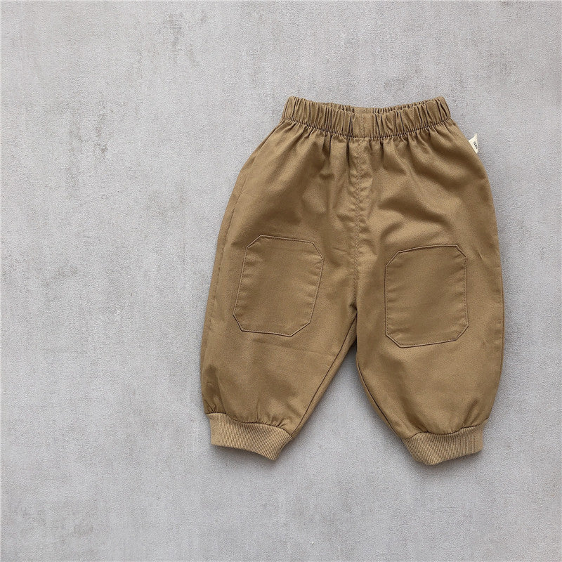 Baby Alphabet Striped T-shirt Patch Pants