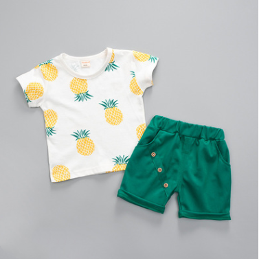 Handsome Short Sleeve Western Two-piece Suit