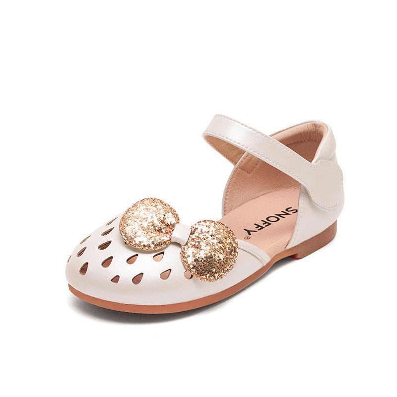 Rubber Velcro bow Princess Shoes