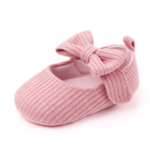 Bowknot Woolen Knit Baby Shoes