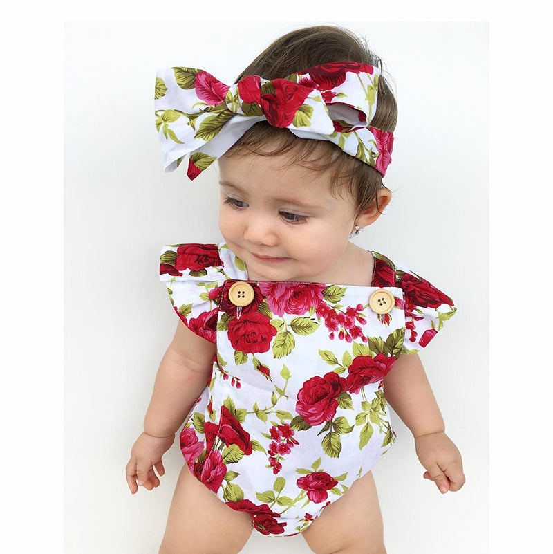 Snow Workshop Baby Triangle Romper