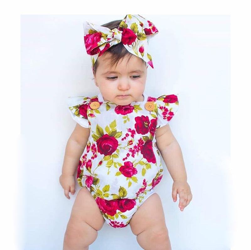 Snow Workshop Baby Triangle Romper
