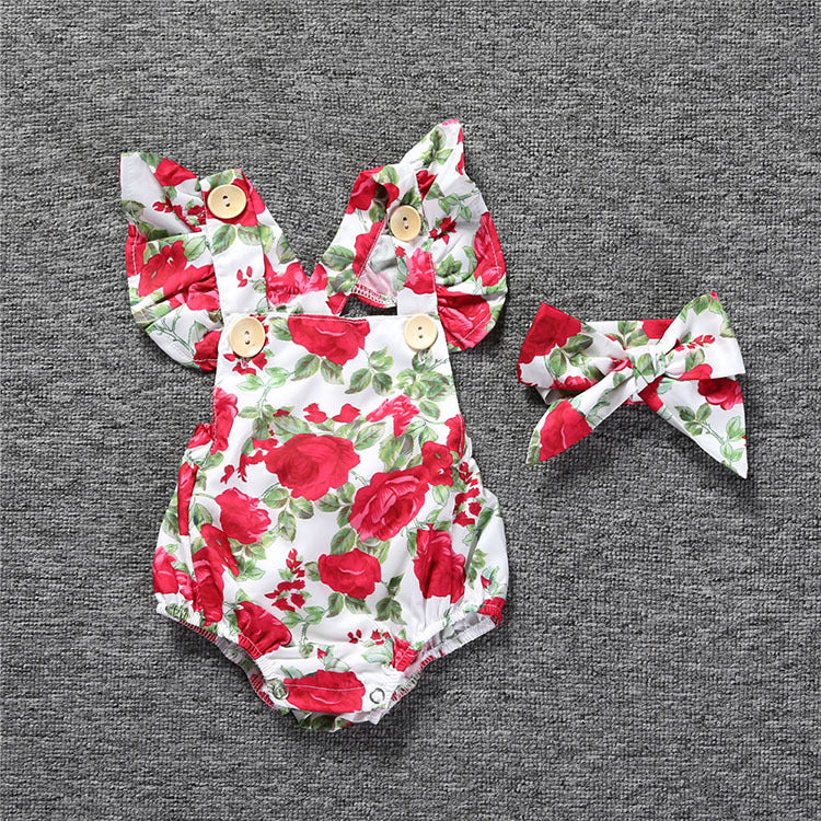 Snow Workshop Baby Triangle Romper
