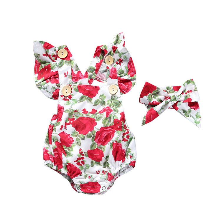 Snow Workshop Baby Triangle Romper