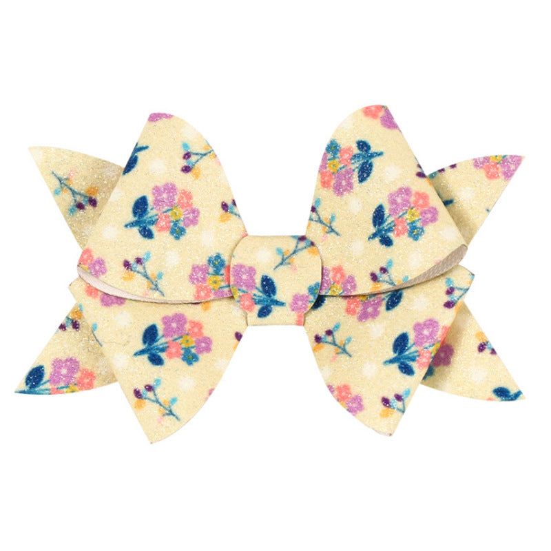 Sequins Glitter Windmill Bow Hairpin
