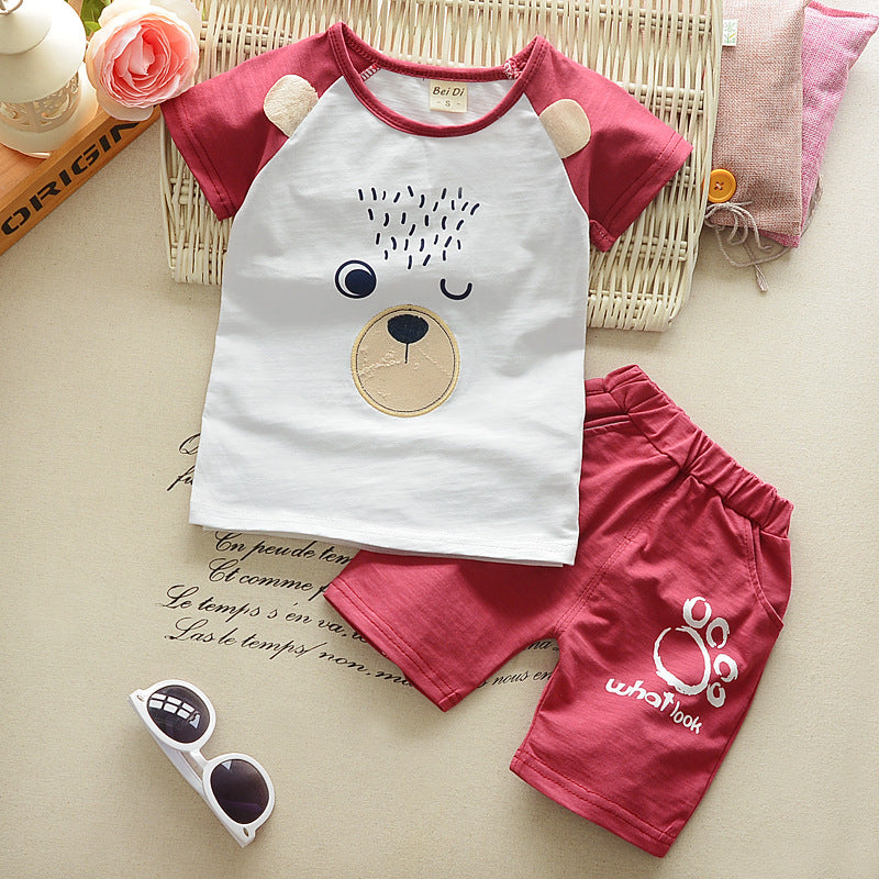 Summer short sleeve two-piece suit
