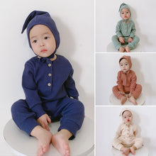 Solid Color One-piece Romper for Infants