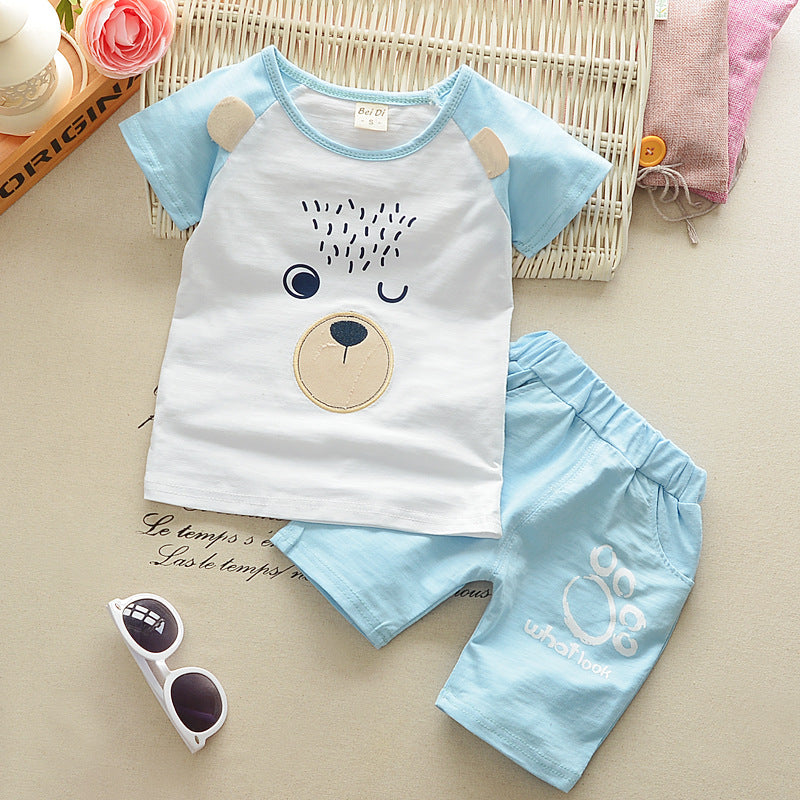 Summer short sleeve two-piece suit