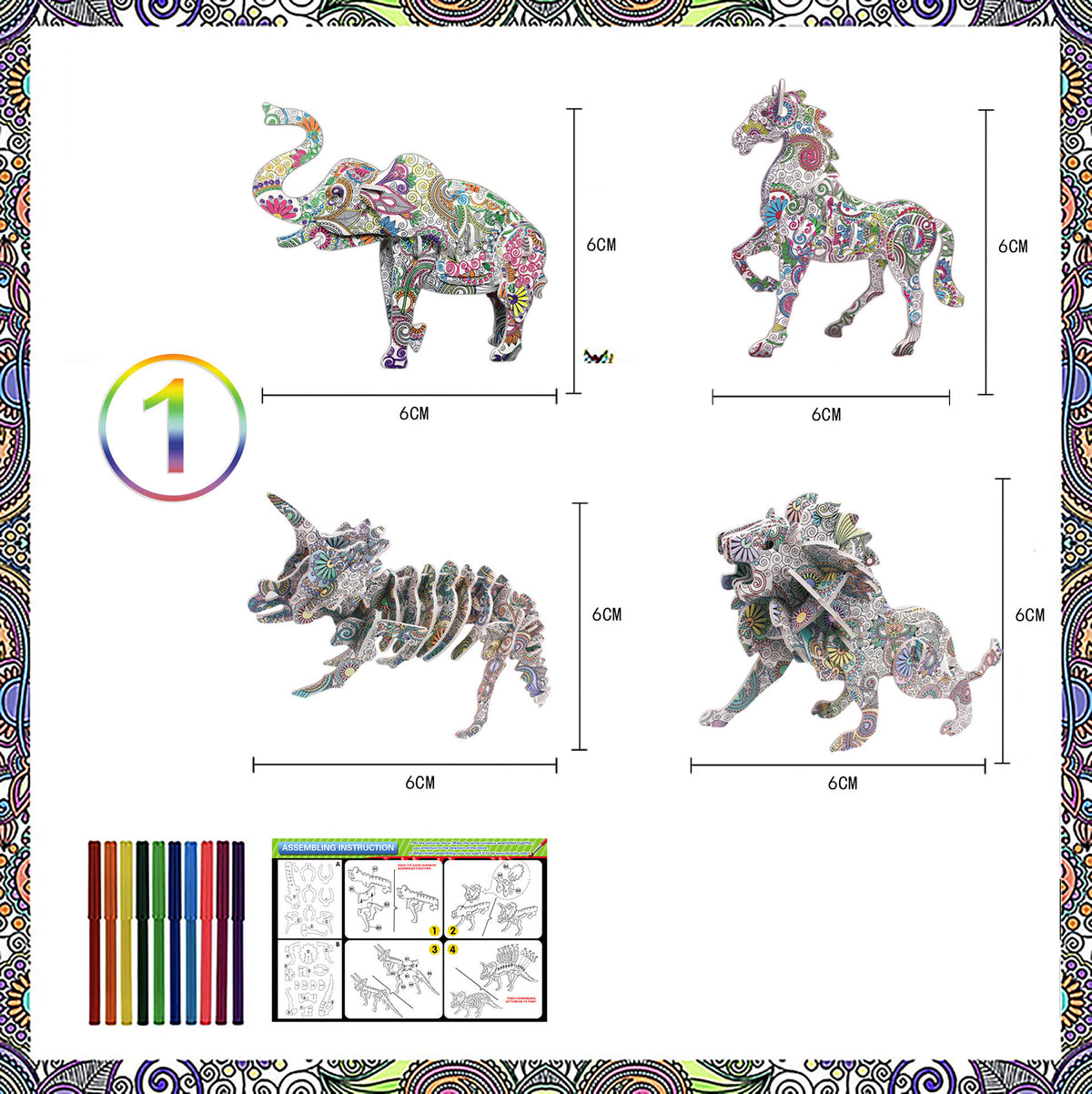 3D DIY Puzzle Educational toys