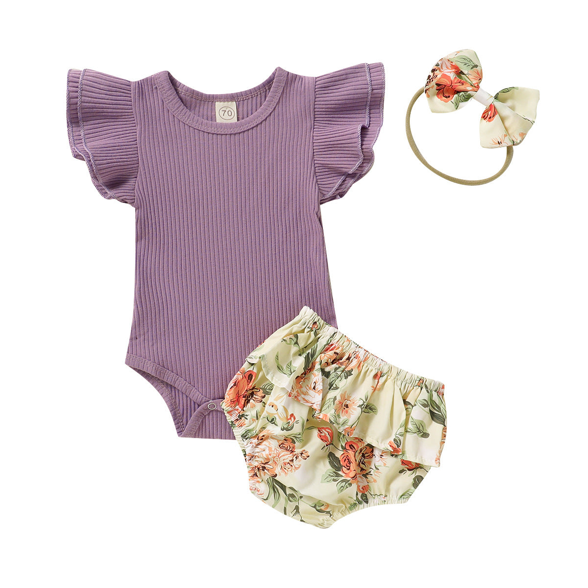 Children's Romper And Scarf Set