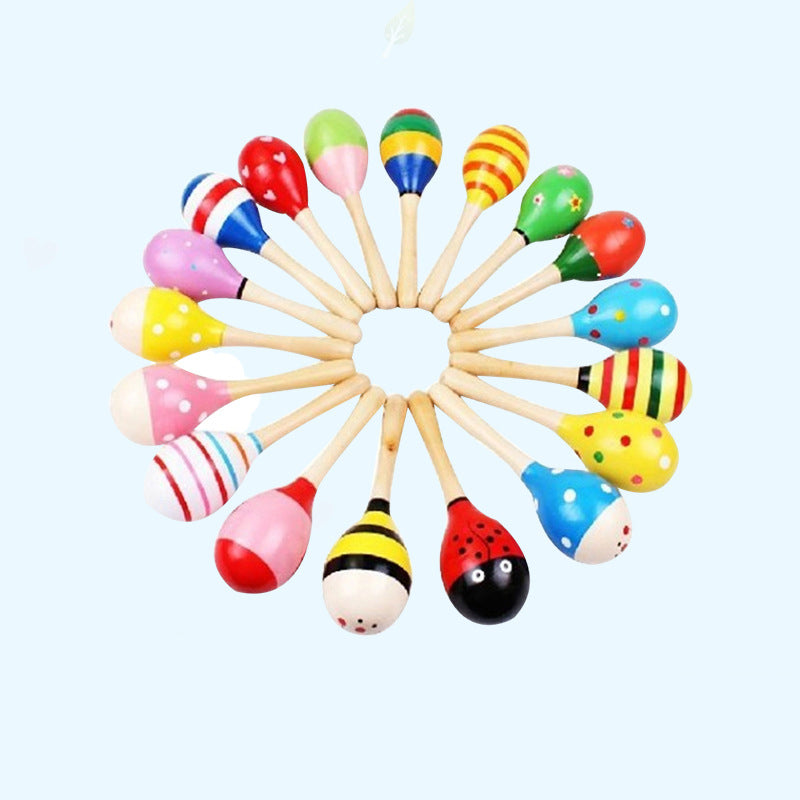Children's Wooden Sand Hammer Toys