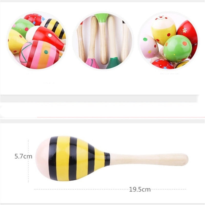 Children's Wooden Sand Hammer Toys