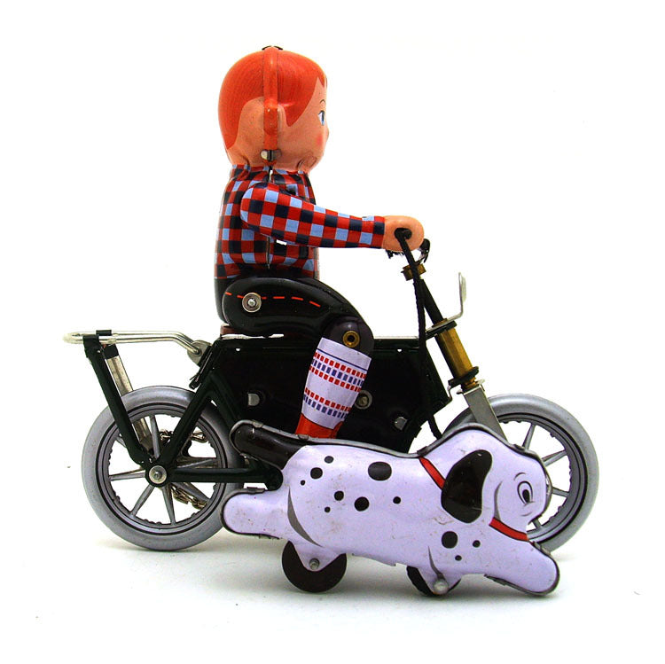 Kids Walking Dog Iron Toy