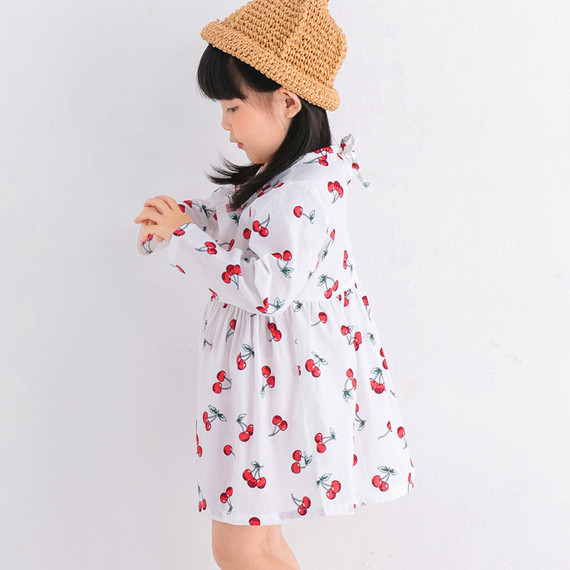 Girl Cute Print Flower Dress