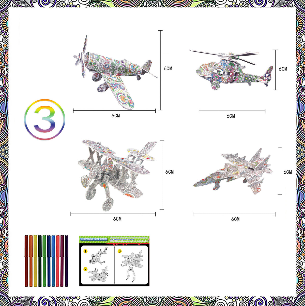3D DIY Puzzle Educational toys