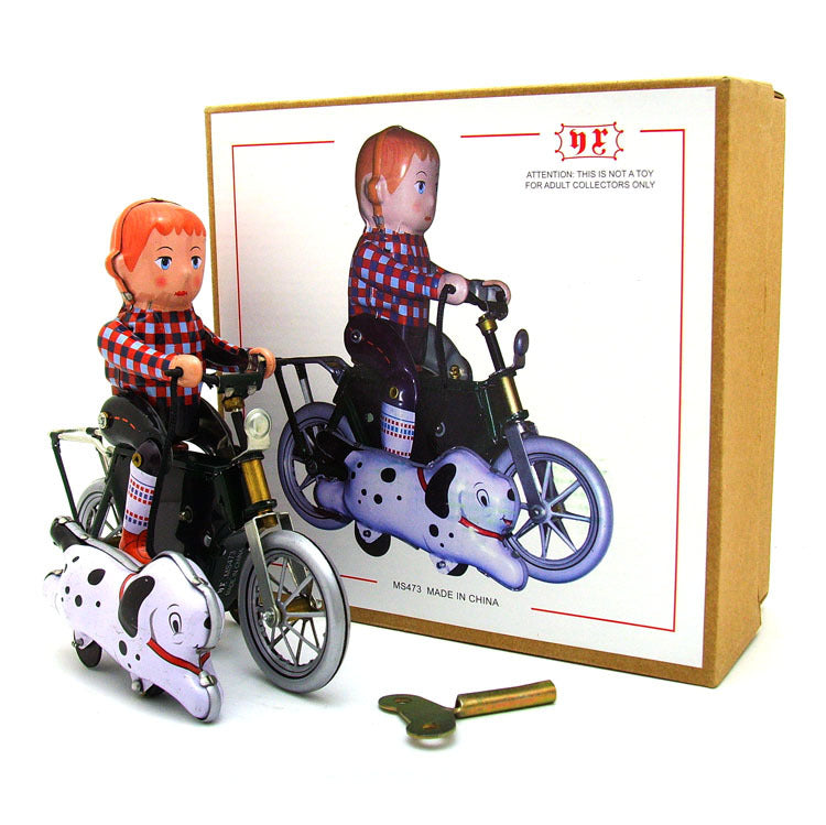 Kids Walking Dog Iron Toy