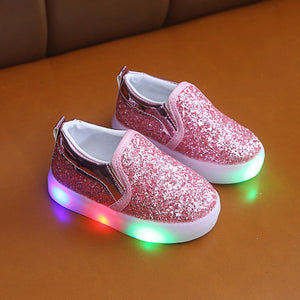 Sequin Lighted Led Sneakers