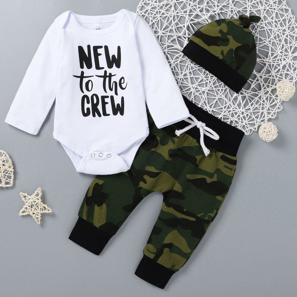 White Cotton Letter Camouflage Print With Hood