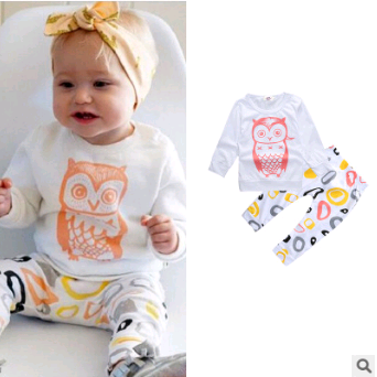Long-sleeved T-shirt Letter Print Stripe Set