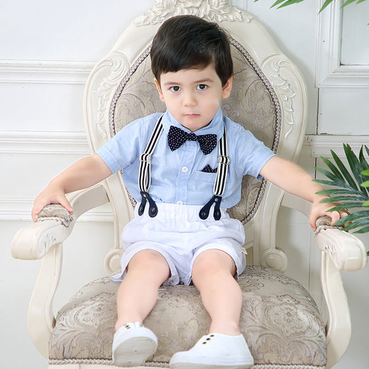 Baby Boy Short-sleeved Shorts Romper