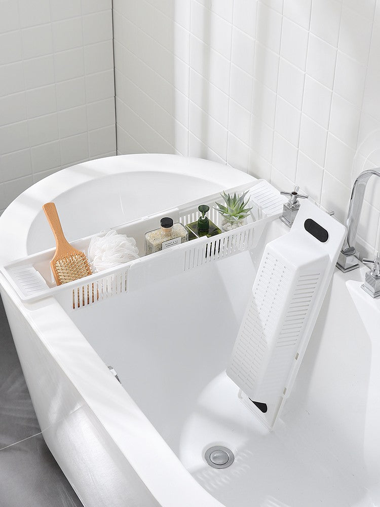 Adjustable Retractable Plastic Bathtub Rack