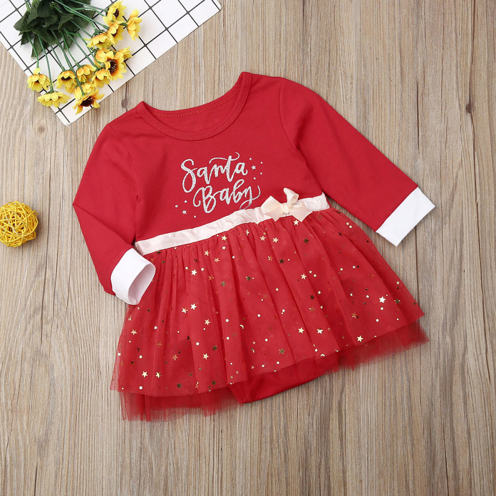 Long Sleeve Bronzing Mesh Dress