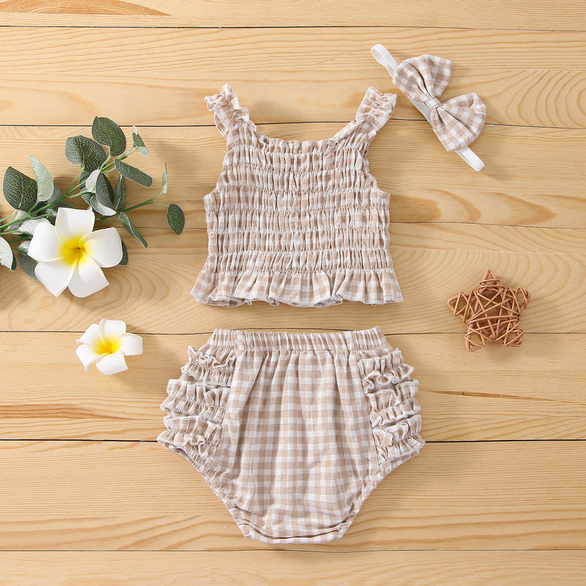 Lace Sling Top Bread Three Piece Set