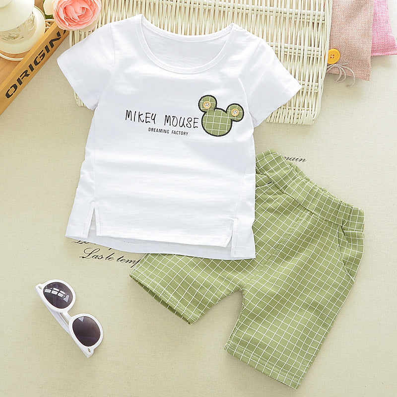 Summer short sleeve two-piece suit