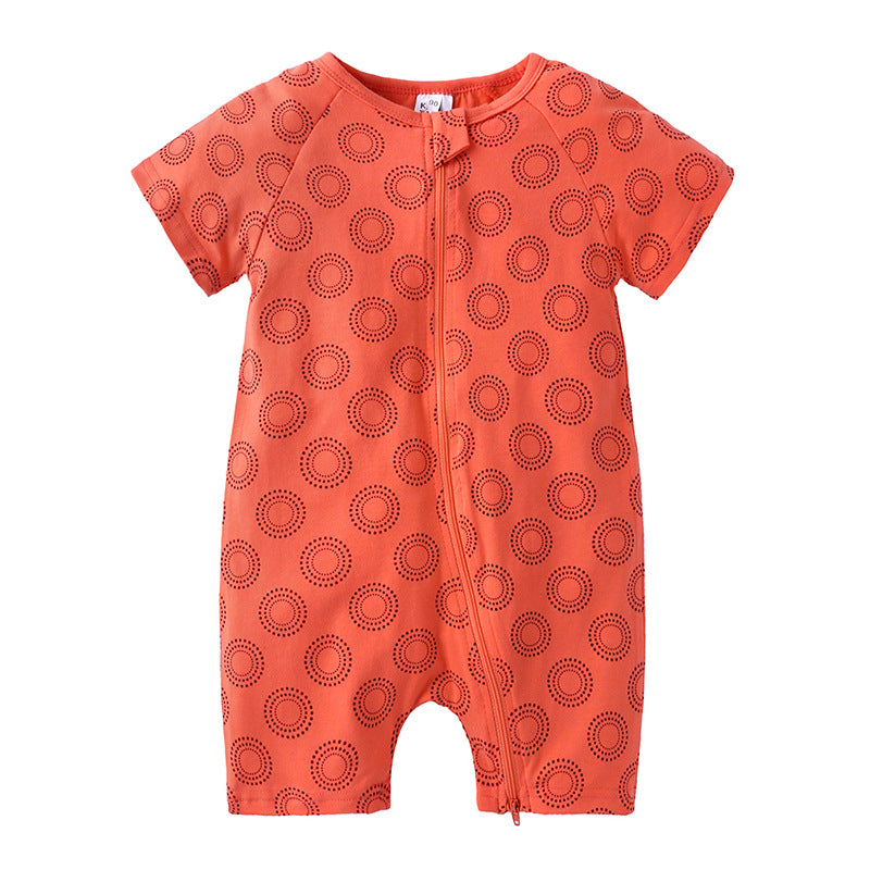Fashion Summer Baby Jumpsuit With Short Sleeves