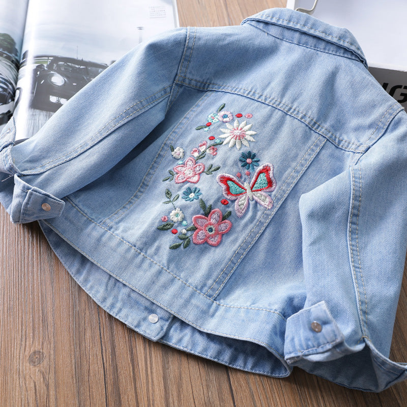 Embroidered Baby Denim Jacket