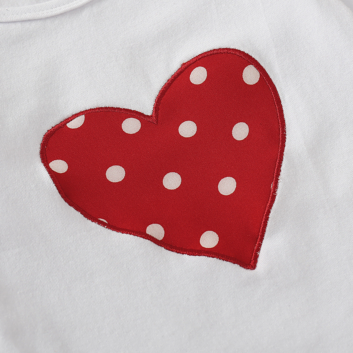 Baby's Long Sleeve heart Romper