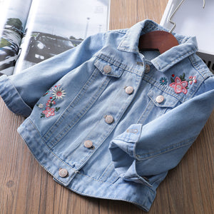 Embroidered Baby Denim Jacket