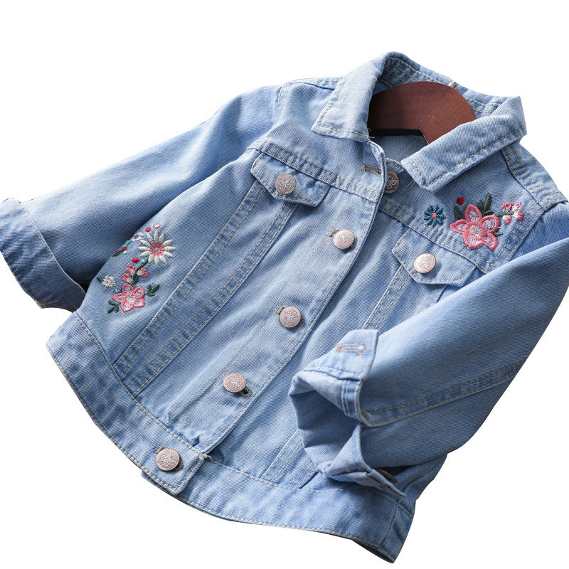 Embroidered Baby Denim Jacket