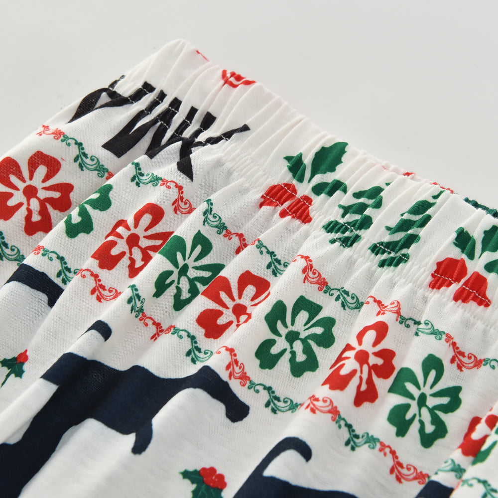 Short-sleeved Family Suit Christmas Pajamas For Boys And Girls