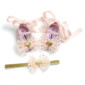 Cute Butterfly Headdress Crown Princess Shoes