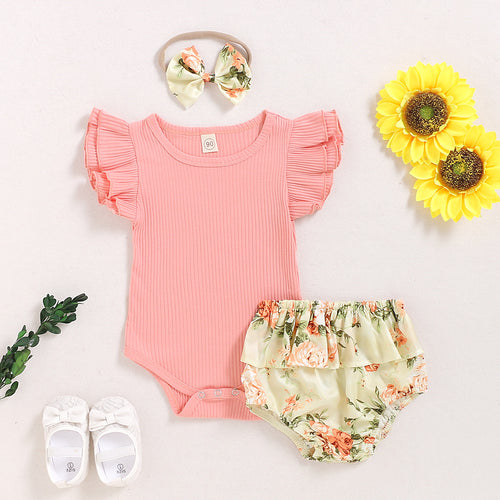 Children's Romper And Scarf Set