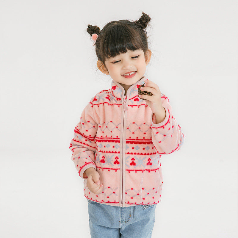 Polar Fleece Thin Long Sleeve Jacket