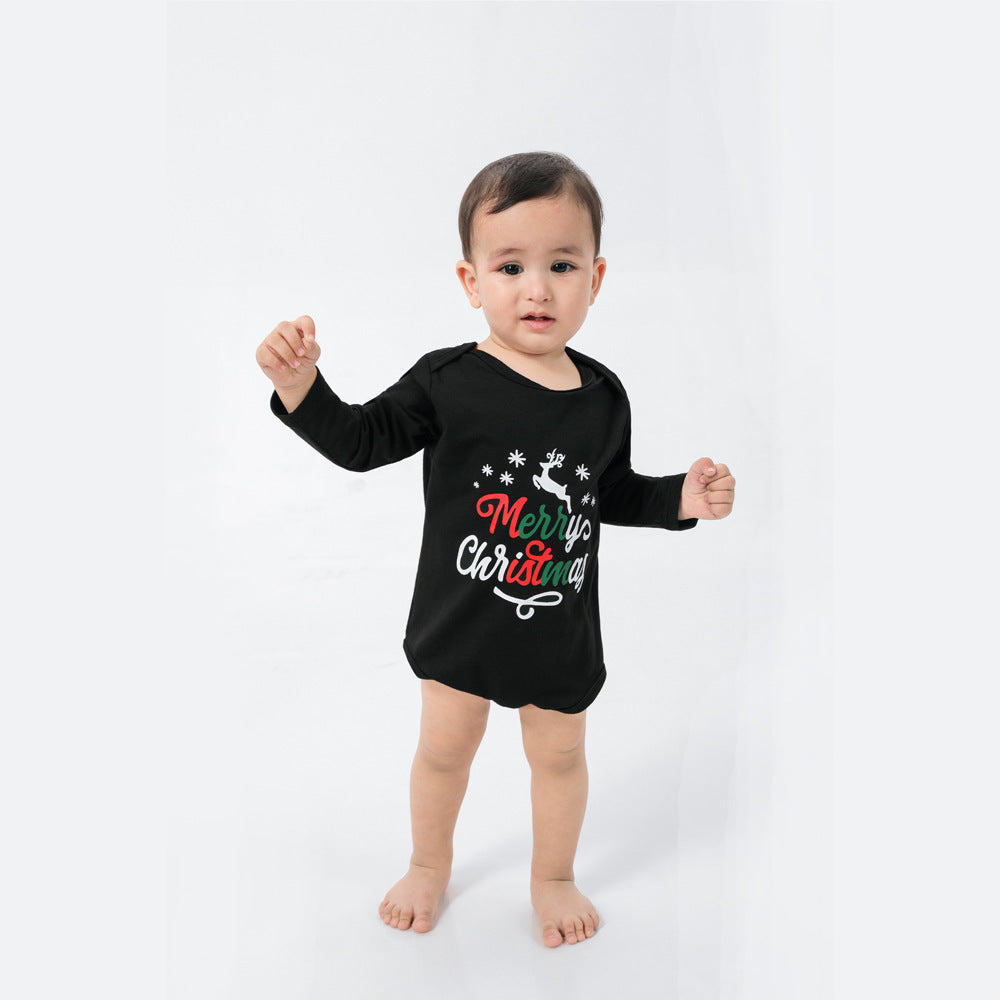 Short-sleeved Family Suit Christmas Pajamas For Boys And Girls