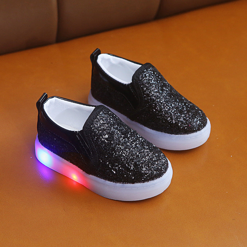 Sequin Lighted Led Sneakers