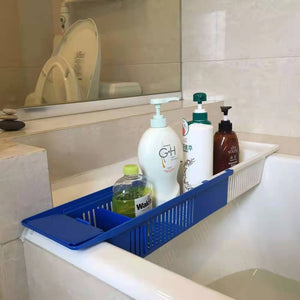Adjustable Retractable Plastic Bathtub Rack